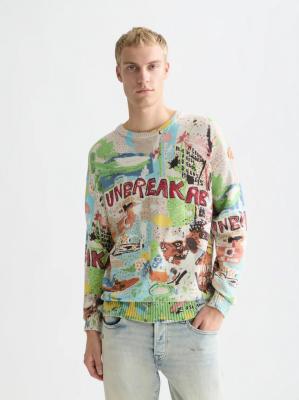 pánský svetr SCOTCH & SODA limitovaná edice x BASQUIAT velikost L